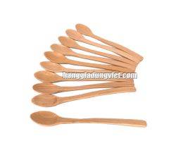 10 Muỗng Sinh Tố Cán Dài Gỗ Tự Nhiên (18CM)