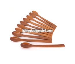 10 Muỗng Sinh Tố Cán Dài Gỗ Tự Nhiên (20CM)