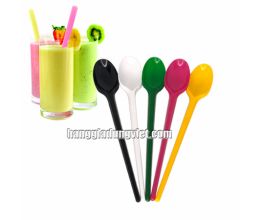 100 Muỗng Nhựa Dùng 1 Lần Dài 20CM Hàng Tốt