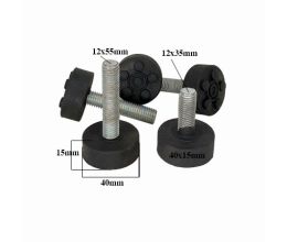 4 Đế Cao Su Tăng Chỉnh Bulong M12 (Nhiều size)
