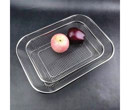 Bộ 2 Rổ Lưới Chữ Nhật inox Đẹp Tiện Dụng