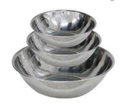 Bộ 3 Thau Inox  Cỡ Nhỏ Tiện Dụng 16-18-22
