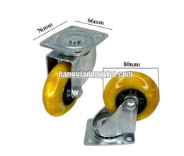 Bộ 4 Bánh Xe Quay Đa Chiều 2 Vòng Bi 80mm