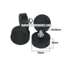 Bộ 4 Đế Cao Su Giảm Chấn Chống Rung M10, Đế 53x20 