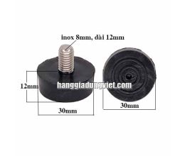 Bộ 4 Đế Nhựa Tăng Chỉnh Bulong inox 8mm