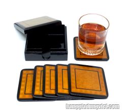 Bộ 6 Lót Ly Bằng Gỗ Mỹ Nghệ Sang Trọng