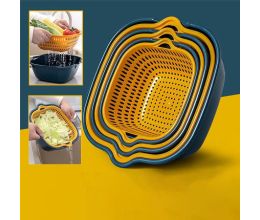 Bộ Thau Rổ Vuông 6 Món Nhựa ABS Cao Cấp