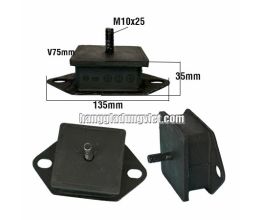 Cao Su Chân Máy Giảm Chấn Vuông 75x35mm