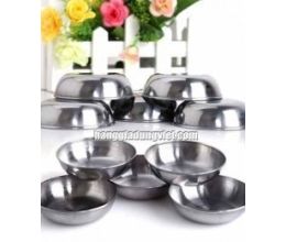 Combo 10 Chén Inox Đổ Bánh Bèo (8.1x2cm)