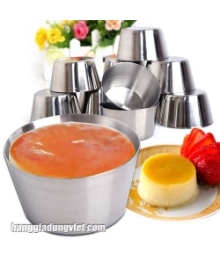 Combo 10 Khuôn Làm Bánh Flan inox 304 (7x4cm)