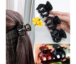 Combo 3 Kẹp Tóc Càng Cua 6 Răng Màu Đen
