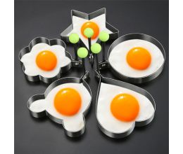 Combo 3 Khuôn Chiên Trứng Tạo Hình Bánh Inox Cao Cấp