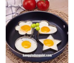 Combo 3 Khuôn Inox Chiên Trứng Tạo Hình