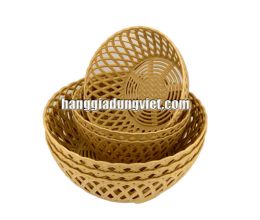 Combo 3 Rổ Nhựa Tròn Nhỏ Tiện Dụng (Nhiều size)