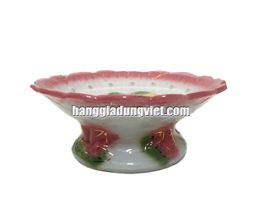 Dĩa Đựng Trái Cây Đế Cao ĐK 17cm