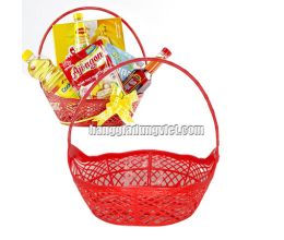 Giỏ Gói Quà Tết Nhựa Màu Đỏ