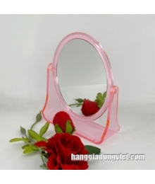 Gương Soi Trang Điểm Để Bàn 2 Mặt Oval 