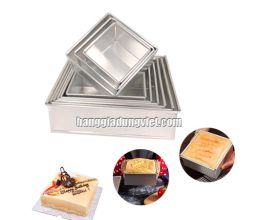 Khuôn Nướng Bánh Vuông Nhôm Dầy Cao Cấp (Nhiều Size)