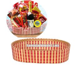 Rổ Đựng Quà Tết Mẫu Oval (36*26*8cm)