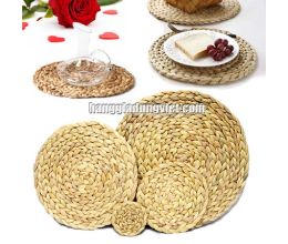 Tấm Lót Bàn, Lót Trang Trí Bình Bông Bằng Lục Bình (Nhiều size)