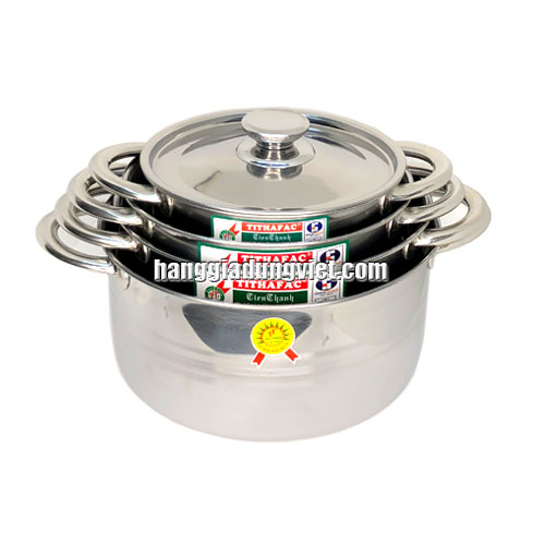Bộ 4 Nồi Inox Cao Cấp Tiện Dụng 18-20-22-24CM
