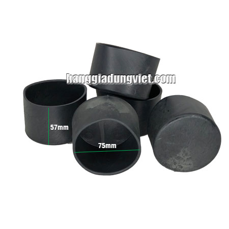 Bộ 4 Nút Cao Su Bọc Ống Tròn Phi 75MM