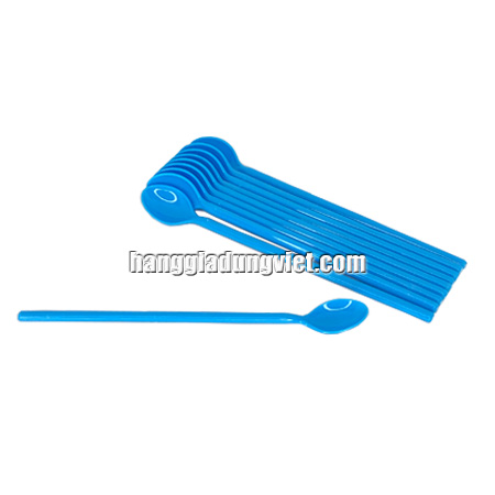 10 Muỗng Sinh Tố Cán Dài 20CM (Nhiều Màu)
