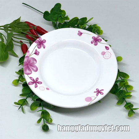 10 Đĩa Tròn Nhựa Melamine Cao Cấp ĐK-15CM