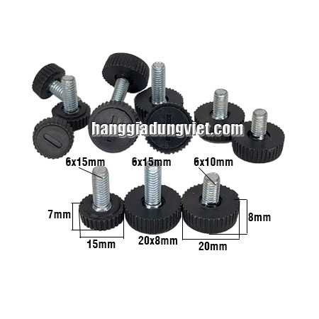 10 Khoá Gài Vít Tăng Chỉnh 6mm (Nhiều size)