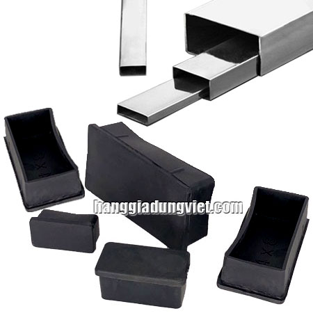 10 Nút Cao Su Chữ Nhật Đóng Trong Chân Bàn Ghế (Nhiều size)