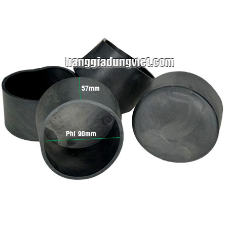 Bộ 4 Nút Cao Su Bọc Ống Tròn Phi 90MM