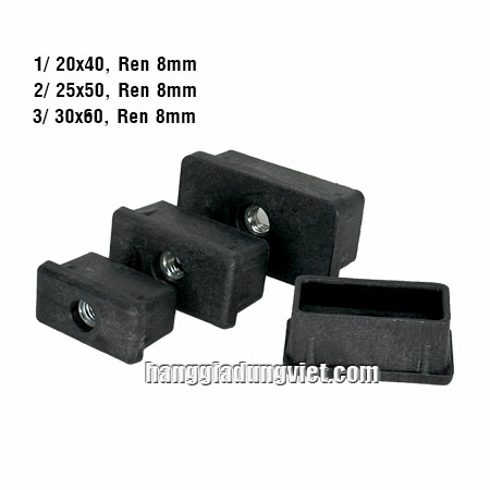 Bộ 4 Hộp Chữ Nhật Tăng Chỉnh Ren M8mm (Nhiều size)