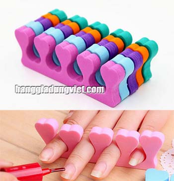 2 Miếng Foam Mềm Chia Ngón Tay Ngón Chân