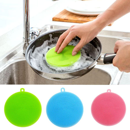 Combo 2 Miếng Rửa Chén Tạo Bọt Silicon