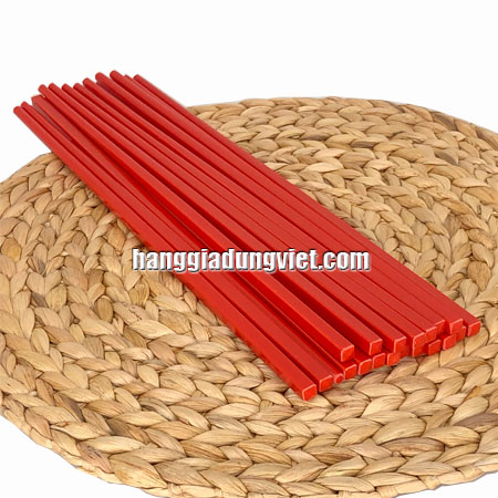 20 Đôi Đũa Nhựa Cao Cấp Màu Đỏ D26