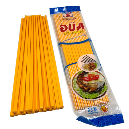 20 Đôi Đũa Nhựa Melamine Cao Cấp (Vàng D26)