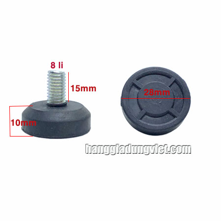Combo 4 Đế Tăng Chỉnh Cao 25mm, BuLong 8 Ly