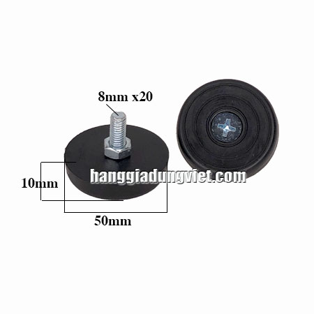 4 Đế Cao Su Tăng Chỉnh Bulong M8