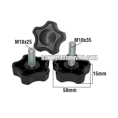 5 Chốt Gài, Núm Vặn Khóa Bulong 10mm