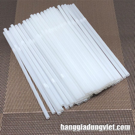 80 Ống Hút Trắng Cao Cấp Φ6, dài 21cm