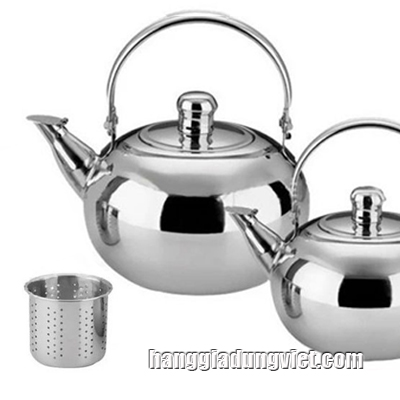 Ấm Lọc Trà Inox Cao Cấp 18cm