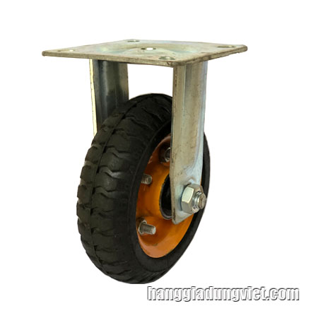 Bánh Xe Cao Su Thép Cố Định (155x47mm)