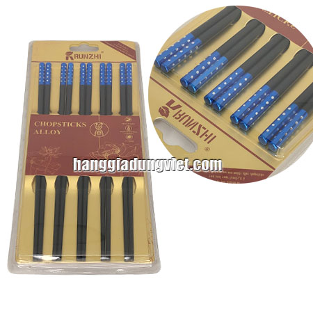 Bộ 10 Đôi Đũa Đen Bọc Cao Cấp D24