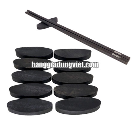 Bộ 10 Gác Đũa Gỗ Tiện Ích Và Sang Trọng (4.8x1.8x0.7CM)