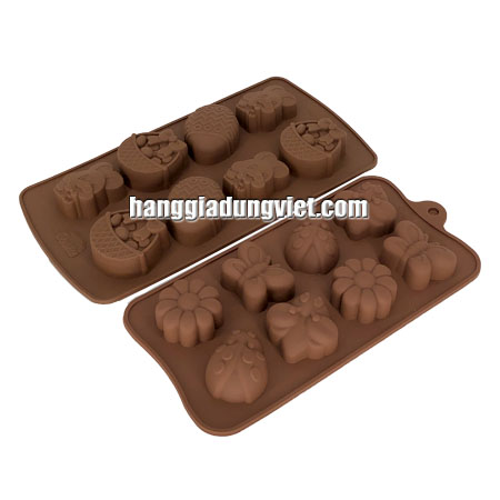 Bộ 2 Khuôn Silicon Làm Bánh Hoạt Hình Ngộ Nghĩnh