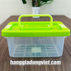 Bộ 3 Hộp Nhựa Có Quai Xách Tiện Dụng