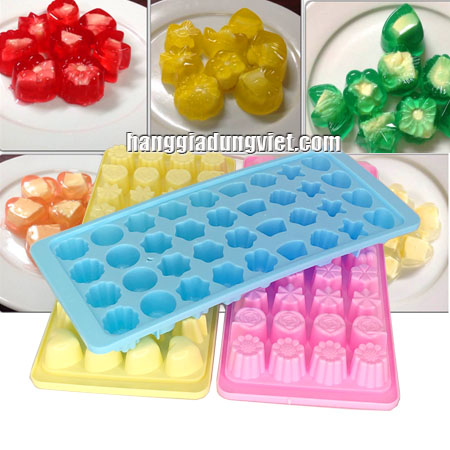 Bộ 3 Khuôn Làm Thạch Topping Trà Sữa Nhiều Hoa 