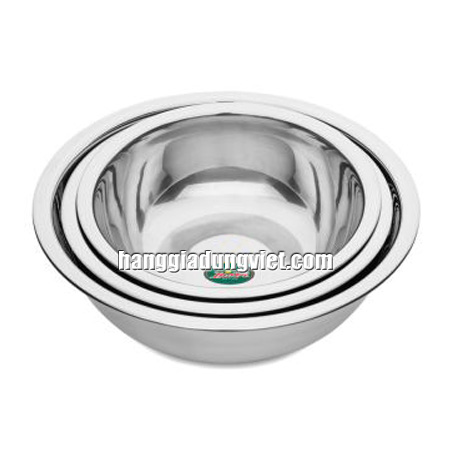 Bộ 3 Thau inox Cao Cấp Tiện Dụng 18-20-24CM