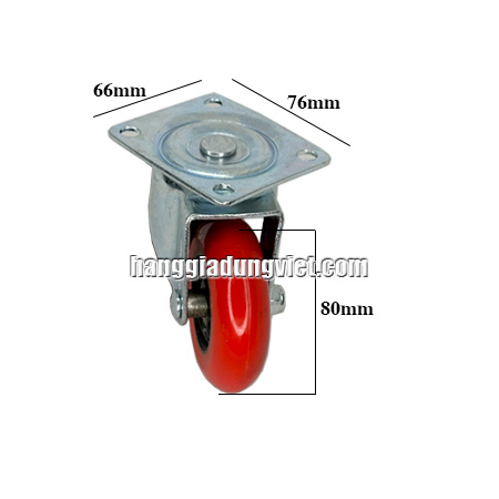 Bộ 4 Bánh Xe Quay Đa Chiều 80mm