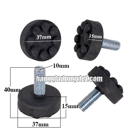Bộ 4 Chân Đế Cao Su Tăng Chỉnh Chiều Cao Bàn Ghế M10